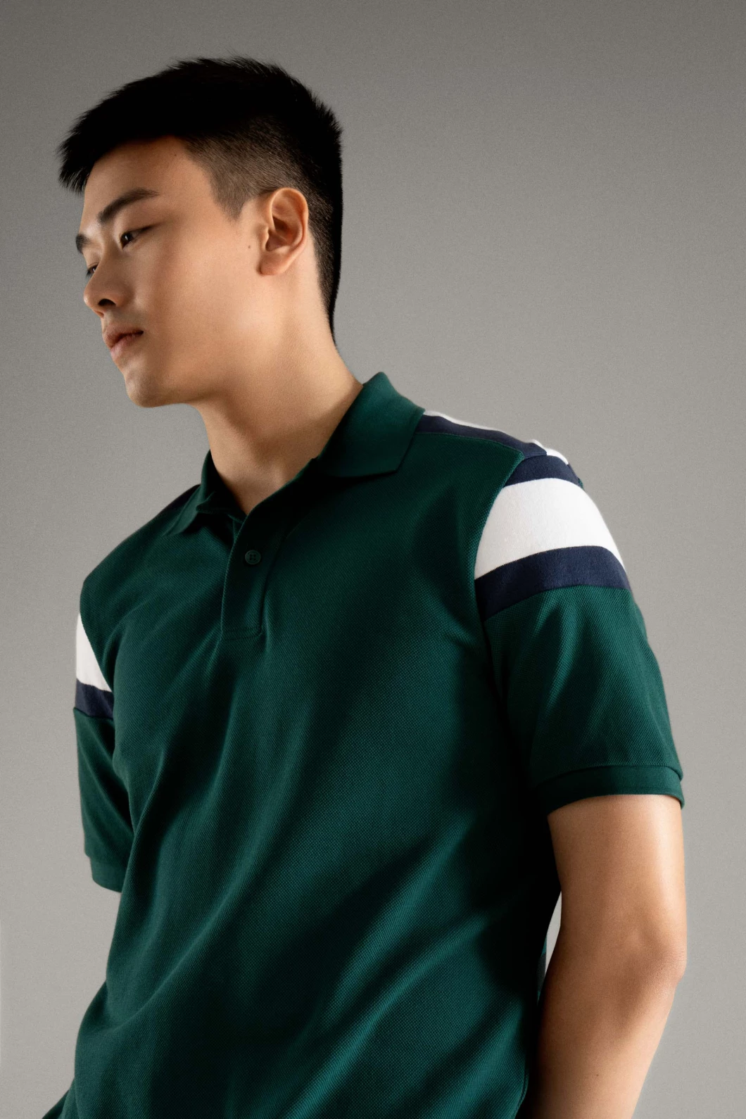 Men's Interlock Pique Polo Shirt with Bo Men's Interlock Pique Polo Shirt with Bo